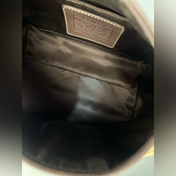 Y2K coach Vintage Canvas with chocolate leather HandBag - Picture 5 of 5